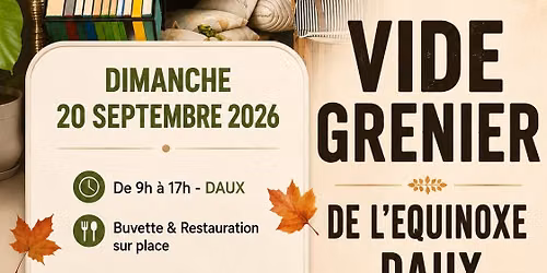 Vide Grenier de l'Equinoxe