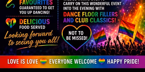 Pride day with Paul Jerrom followed by disco with Adrian