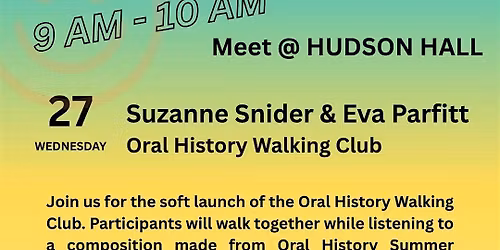 Oral History Walking Club