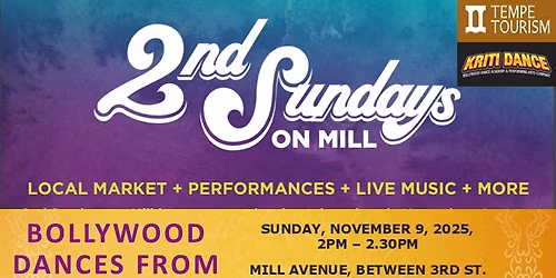 Bollywood dances: 2nd Sundays on Mill, Tempe