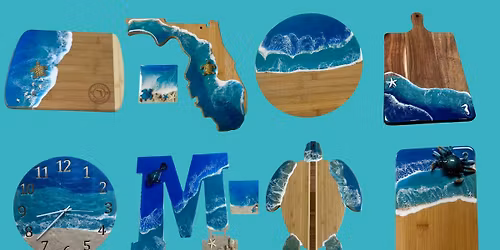  Resin Variety Class- Clocks, Charcuterie Boards, and Lazy Susans