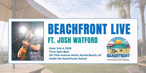 Beachfront Live ft\/ Josh Watford