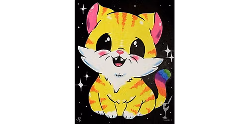 Rainbow Tail Cat - Paint and Sip in Houston | Classpop!\u2122