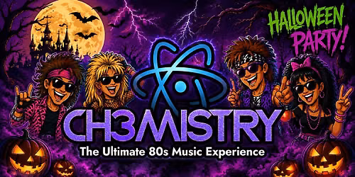A Totally Tubular Halloween Bash with Chemistry- The Ultimate 80s Music Experience\ud83c\udf83