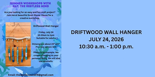 DRIFTWOOD WALL HANGER WORKSHOP