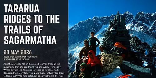 Tararua ridges to the trails of Sagarmatha | WTMC talks