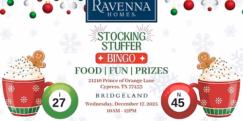 Stocking Stuffer Bingo At Bridgeland