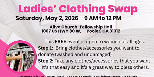 Ladies' Spring Clothing Swap