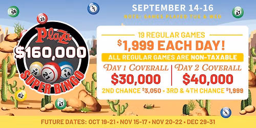 September Super Bingo 2026