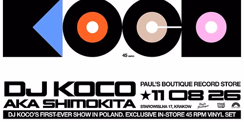 DJ KOCO aka SHIMOKITA - Exclusive In-Store DJ Set at PBRS