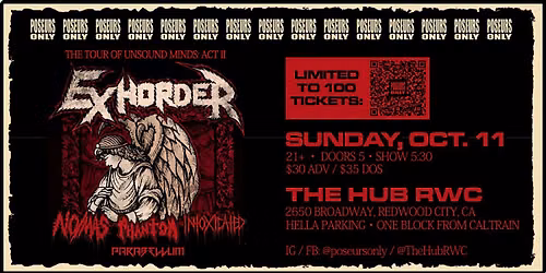 Exhorder \/ No\/Mas \/ Phantom \/ Intoxicated \/ Parabellum