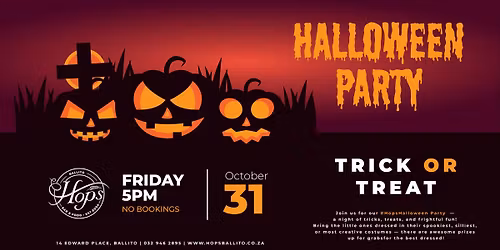 Hops Halloween - Trick or Treat Party