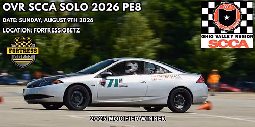 OVR SCCA Solo 2026 Points Event 8 