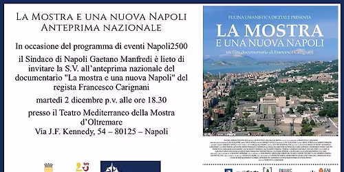 La Mostra e una nuova Napoli - Anteprima Nazionale