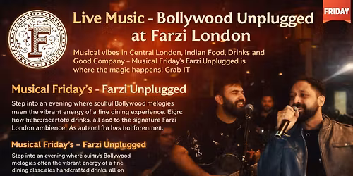 Live Music - Bollywood Unplugged at Farzi London