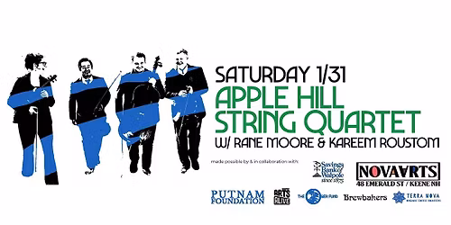 Apple Hill String Quartet w\/ Rane Moore & Kareem Roustom