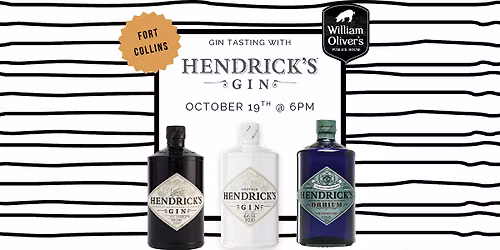 Hendrick's Gin Tasting and Cocktail Pairing (Fort Collins)