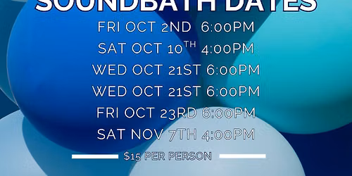Soundbaths for healing & relaxing