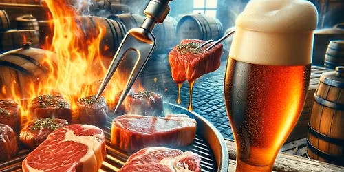 Steak meats Bier in der Brauerei Vielau