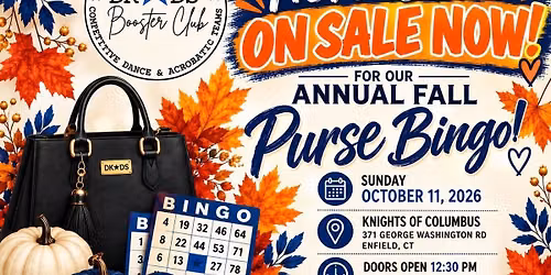 Fall Designer Purse Bingo - Hosted by DKDS Booster 
