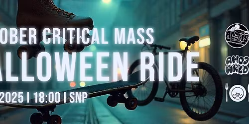 Cyklojazda Critical Mass Okt\u00f3brov\u00e1 - Haloweenska  \ud83e\udd21