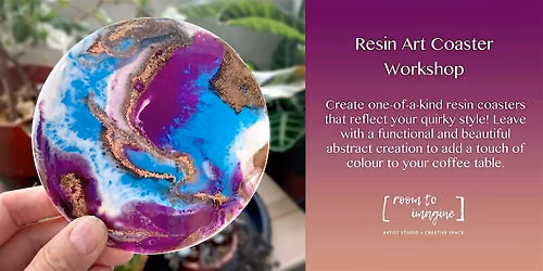 Resin Art Coaster Workshop @ Room To Imagine