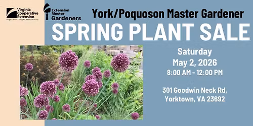 York\/Poquoson Master Gardener Spring Plant Sale 2026
