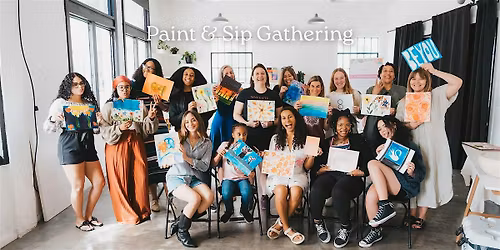 Women's Paint & Sip Gathering at Coffee, Tea & Wine Bar in St. Pete