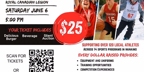 Special Olympics Nanaimo Burger, Beverage, and Silent Auction Night