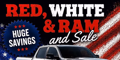 Red, White and Ram Sale