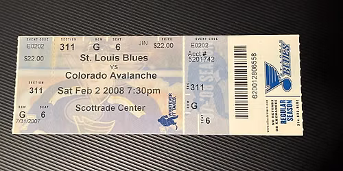 Colorado Avalanche at St. Louis Blues at Enterprise Center