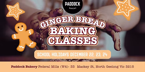 Ginger Bread Baking Classes at The Paddock Bakery