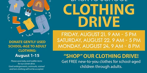 Back to School Clothing Drive