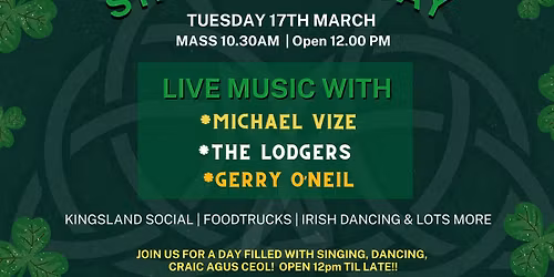 St Patrick's Day | 17 March