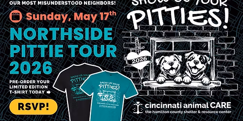 \ud83d\udc3e "Show Us Your Pitties" Northside Walking Tour 2026! \ud83d\udc36
