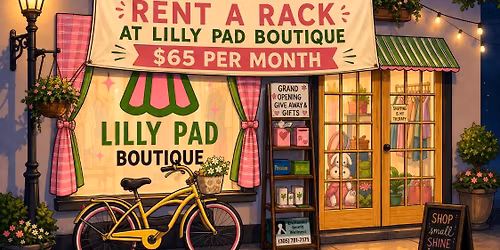 MONTHLY POP UP SHELVES FOR RENT