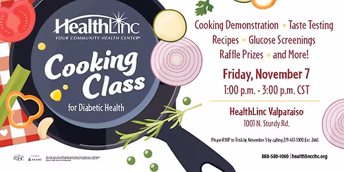 Cooking Class for Diabetic Health - Valparaiso