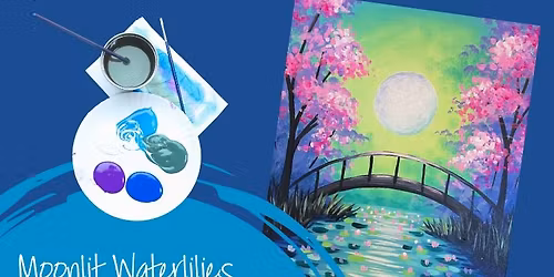 Weeknight Paint: Moonlit Waterlilies