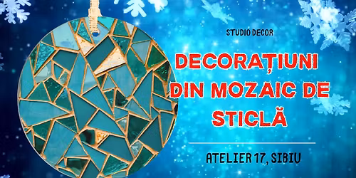 Atelier de mozaic din sticl\u0103. Decora\u021biuni.