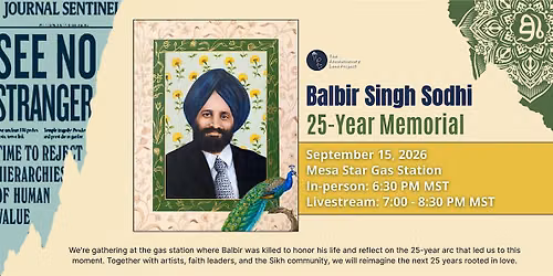 25-Year Memorial for Balbir Singh Sodhi - Mesa, AZ