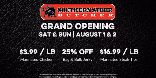 Southern Steer Butcher Cedar Park Grand Opening!