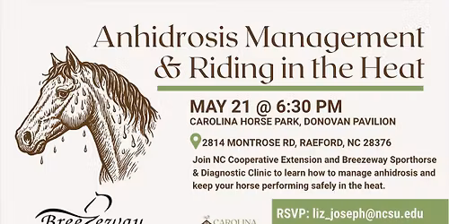 Anhidrosis Management & Riding in the Heat Educational Event