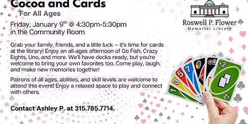 All Ages & Abilities Cocoa and Cards