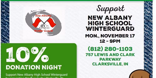 NAHS Winterguard Spirit night @ Texas Roadhouse