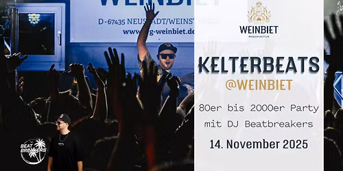KELTERBEATS @WEINBIET Jahrzehnte Party | 14.11.2025