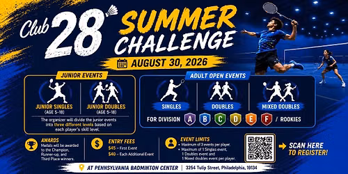 Club28 Badminton Summer Challenge