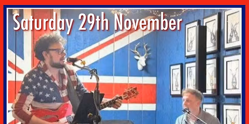 An evening of popular music by The Two Flat Whites