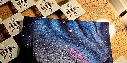 Watercolor the Aurora Borealis at Sky River Mead