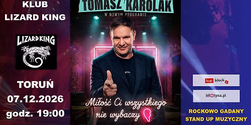 Tomasz Karolak Stand Up | Mi\u0142o\u015b\u0107 Ci wszystkiego nie wybaczy! | TORU\u0143