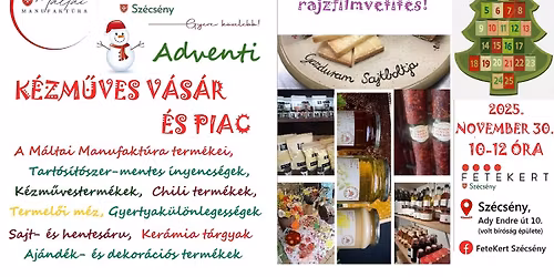 Adventi kézműves vásár és piac
